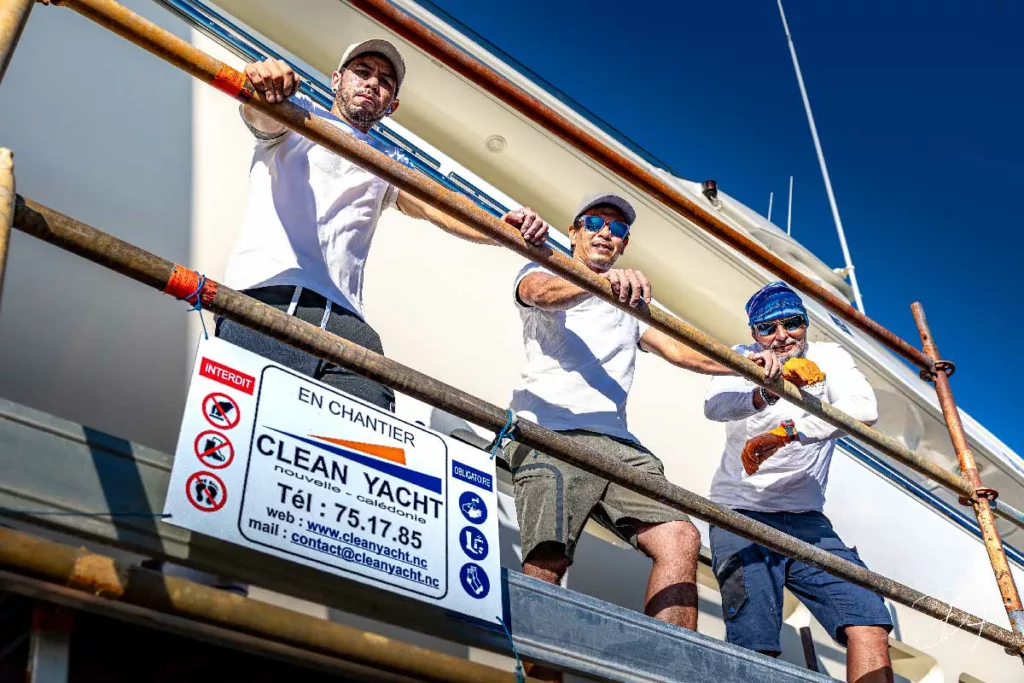 Nettoyage et rénovation de bateaux par Clean Yacht en Nouvelle-Calédonie